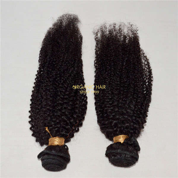 Cheap afro kinky curly human hair extensions for UK market black women 